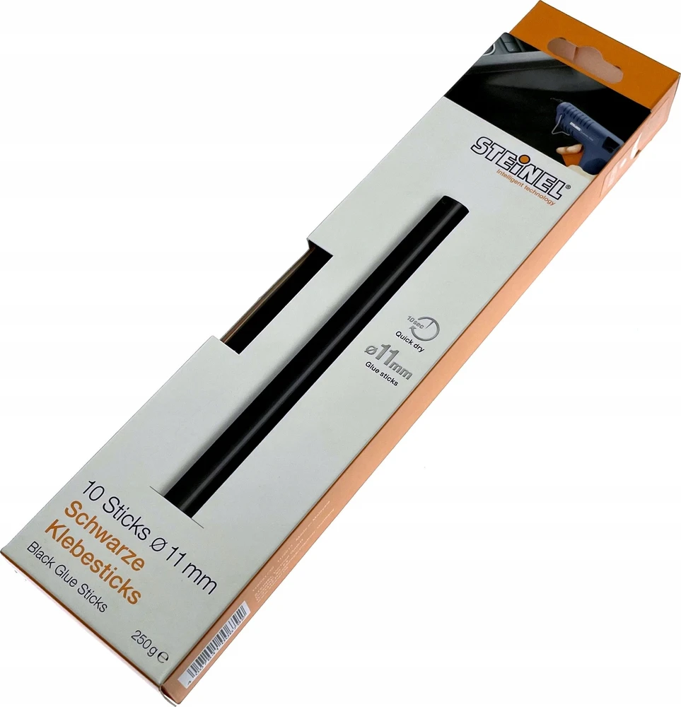 1x10 Steinel klijų lazdelės 11mm juodos 250G