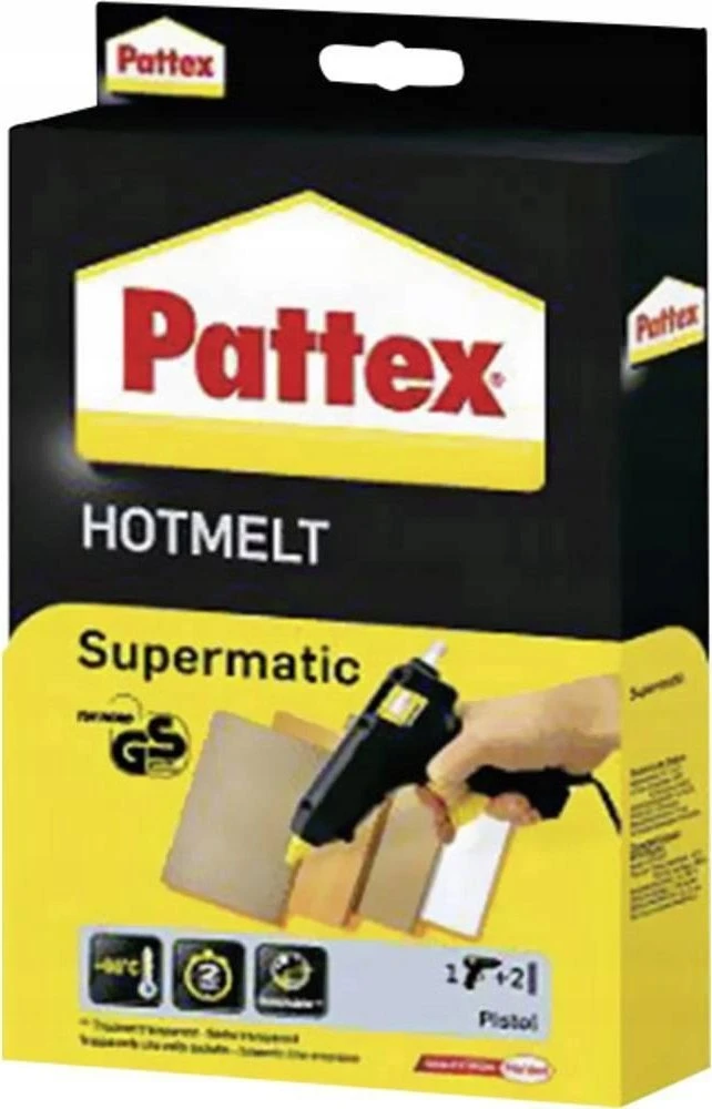 Karštų klijų pistoletas Pattex ir dvi lazdelės