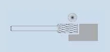 KLINGSPOR FREZ DO METALU HF 100 B FI8,0x19mm TRZPIEŃ 6mm TYP ZYAS, WALCOWY