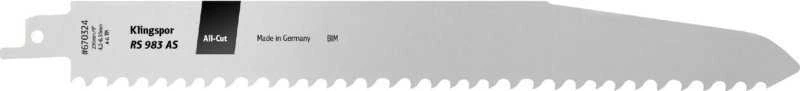 Klingspor KLINGSPOR BRZESZCZOT DO PIŁY SZABLASTEJ 230x25,4x1,57mm RS 983 AS /5szt.