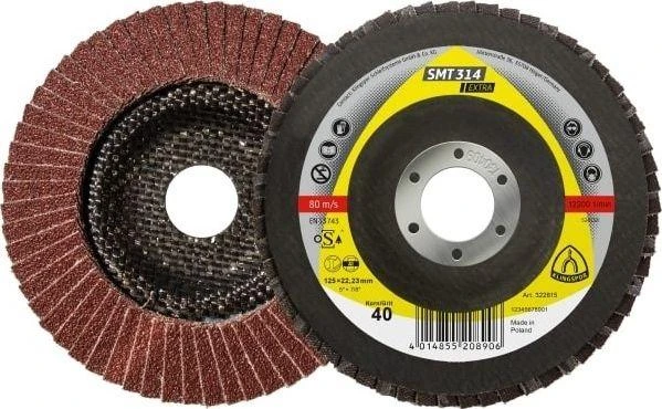 KLINGSPOR ŚCIERNICA LISTKOWA WYPUKŁA SMT314 EXTRA 125mm gr. 60