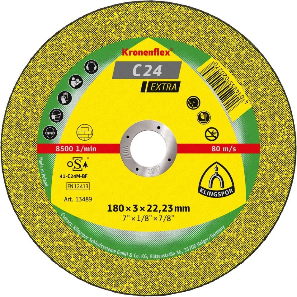 Klingspor K.TARCZA KAM. 230mm x 3,0mm x 22,2mm C24 Extra
