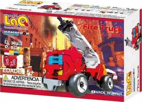 Yoshiritsu Japoniškas edukacinis konstruktorius LAQ Hamacron MINI FIRE TRUCK, nuo 5 m.