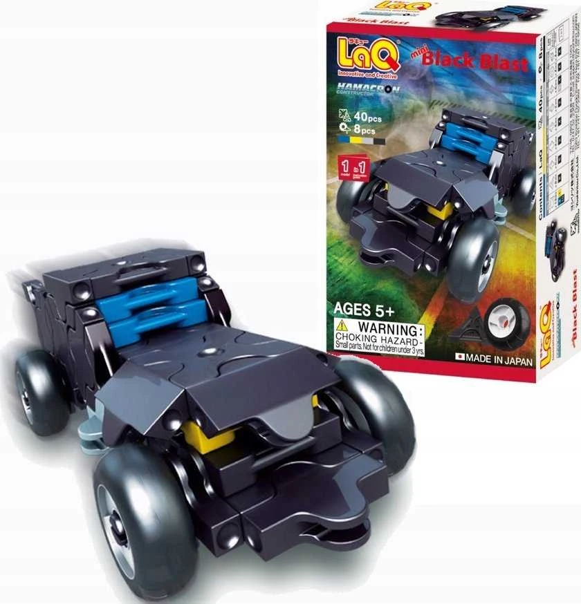 Yoshiritsu Japoniškas edukacinis konstruktorius LAQ Hamacron MINI Juodas BLAST, nuo 5 m.