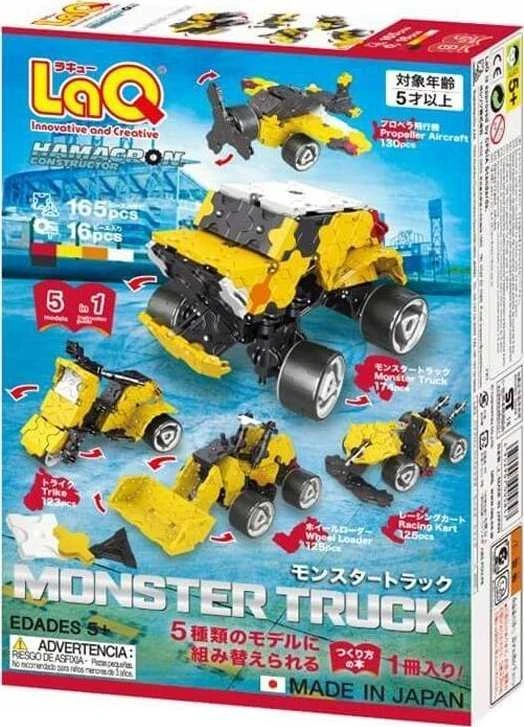 Yoshiritsu Japoniškas edukacinis konstruktorius LAQ Hamacron Constructor Monster Truck, nuo 5 m.