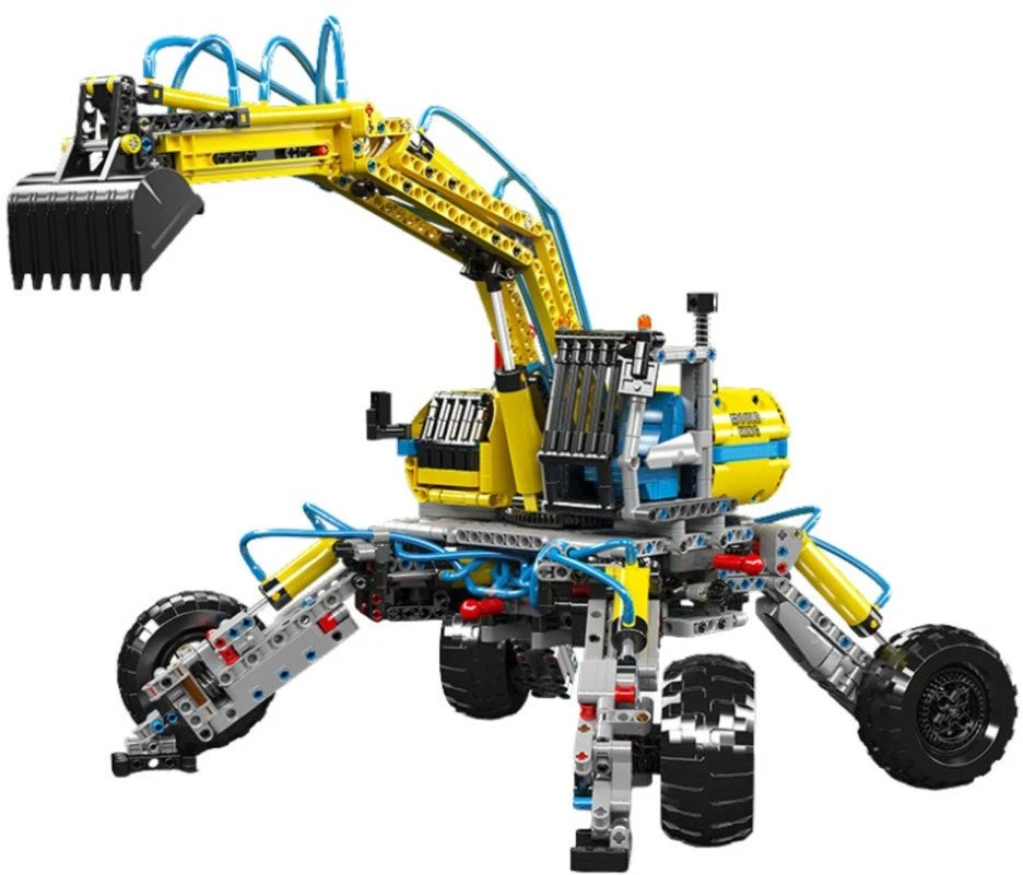 Lean Toys Konstruktorius Mudking 17060 visureigis ekskavatorius, 1392 detalės