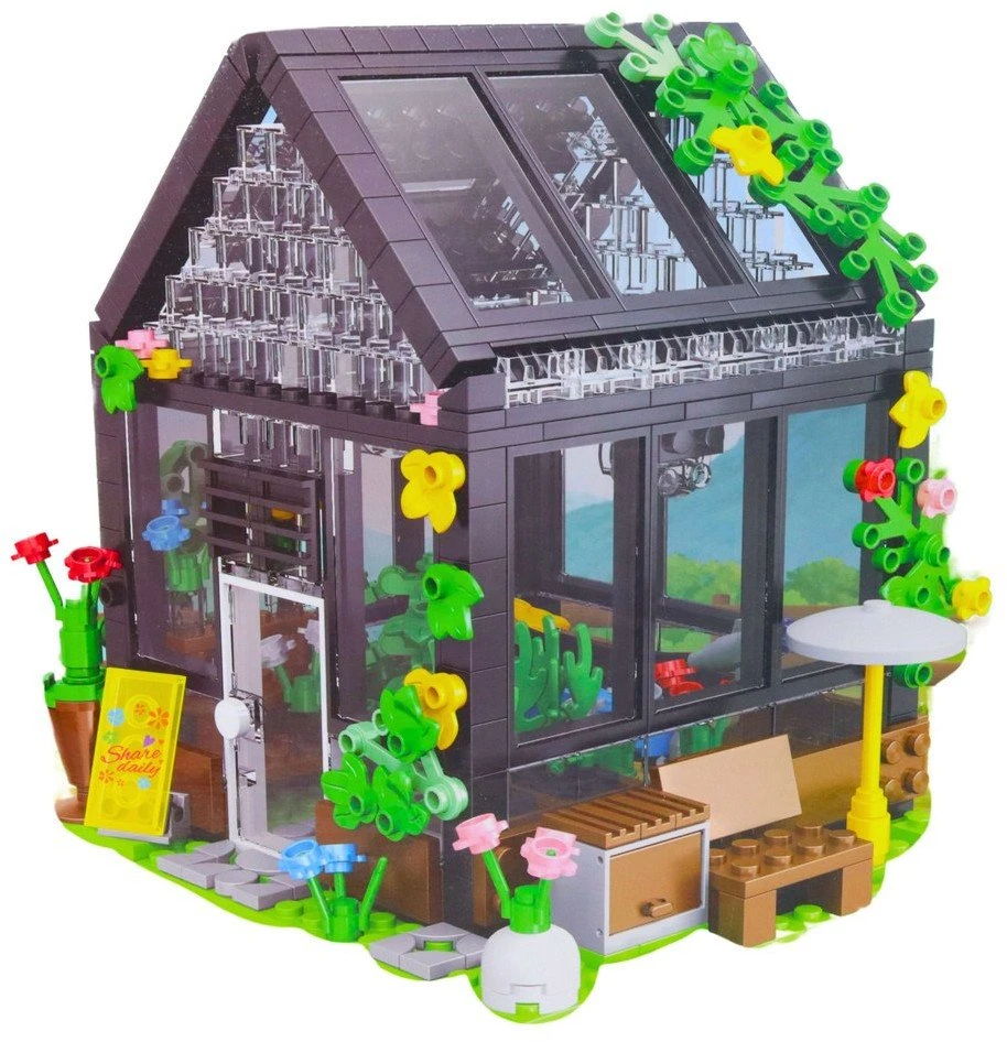 Lean Toys Šiltnamio konstruktorius, 588 detalės