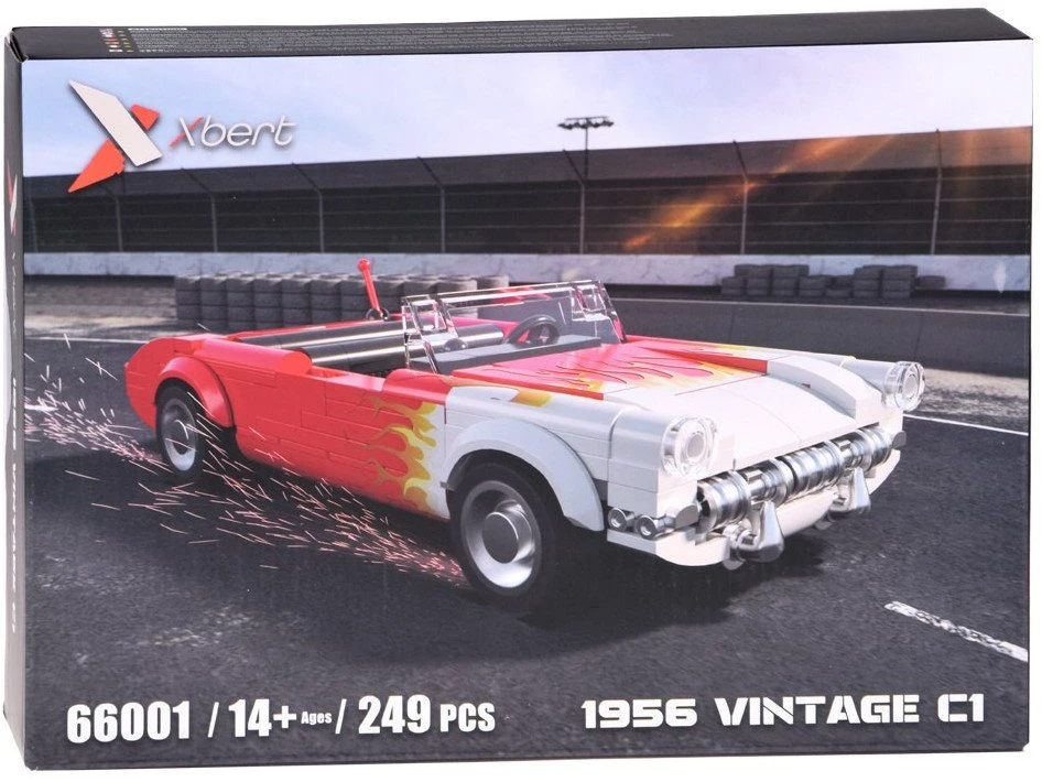 Jokomisiada Konstrukcijos kaladėlės automobilio klasikinis hot rod rodsteris 249ele ZA5817