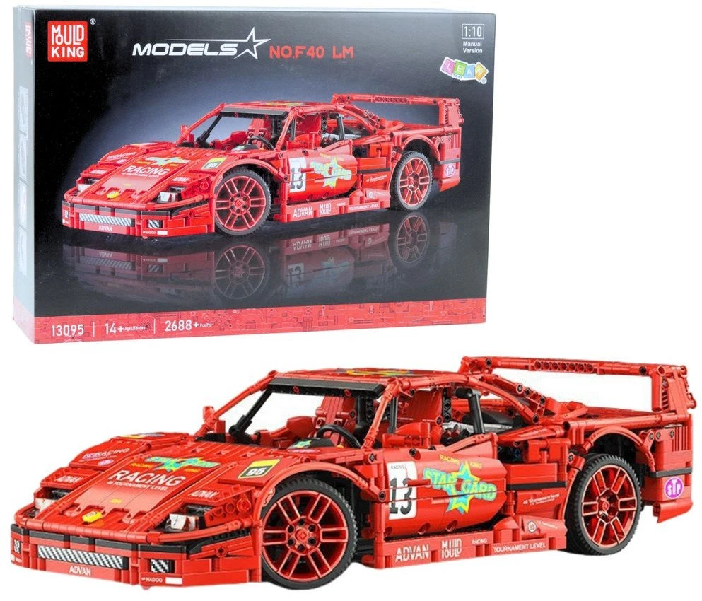 Lean Toys Sportinis automobilis, Konstruktoriaus Mudking 13095, 1:10, 2688 detalių