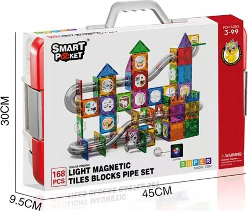 Askato. Magnetiniai blokai 168 elementai