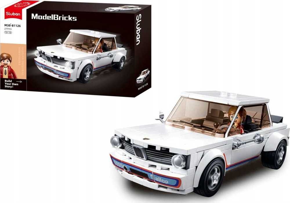 SLUBAN Blocks Race Car AUTO CLASSIC retro pav B1126 277 vnt.