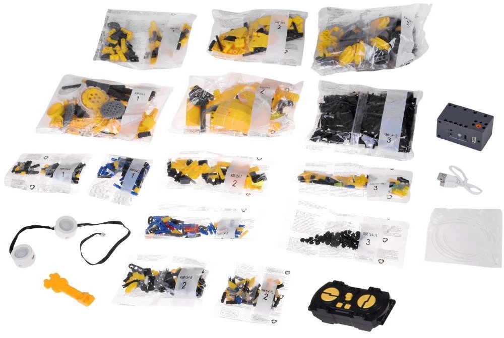 Jokomisiada Technical Blocks Robots Pro 5-in-1 rinkinys Nuotolinio valdymo pultas + LED lemputė, 673 vnt. RC0743