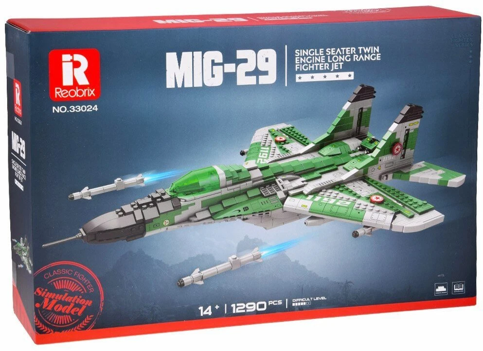 Jokomisiada Techniniai blokai Tolimojo nuotolio naikintuvas MIG-29 1290ele ZA5800
