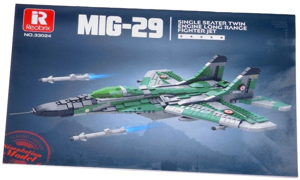 Jokomisiada Techniniai blokai Tolimojo nuotolio naikintuvas MIG-29 1290ele ZA5800