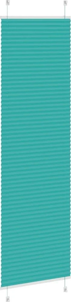Klostuotos žaliuzės, petroletiškai žalios, 65x200 cm, audinys, plotis 64,4 cm, poliesteris