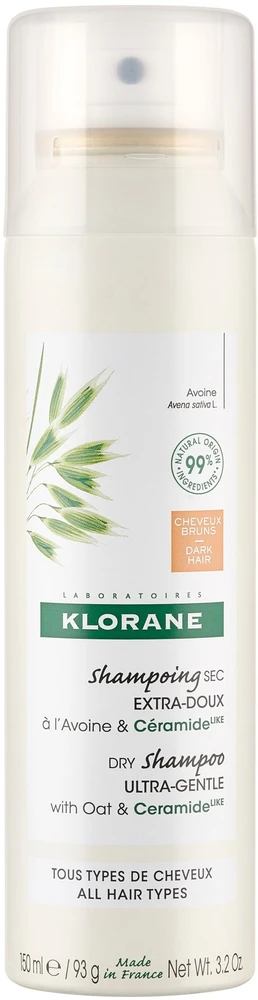 Klorane A LA Leche de Avena Champú Seco Extrasuave, 150 ml