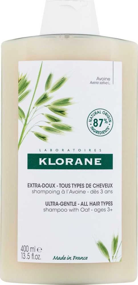 Klorane Ultra-Gentle Šampūnas With Oat Milk itin švelnus šampūnas, 400 ml