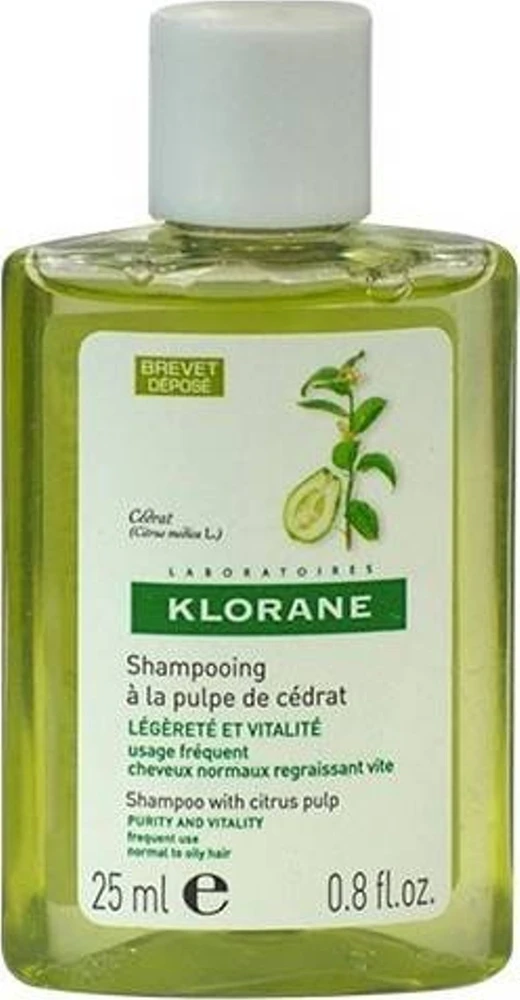 Klorane valomasis plaukų šampūnas, 25 ml