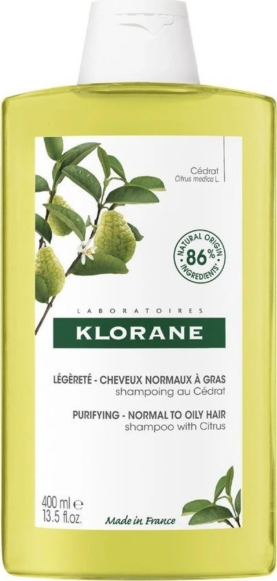 "Klorane Citron Valomasis plaukų šampūnas" 400ml