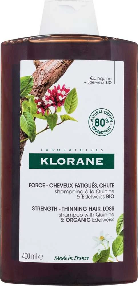 "Klorane" stiprinamasis šampūnas su chininu ir Edelweiss Bio 400ml