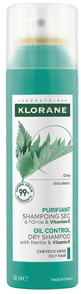 Klorane Purifying Sausas šampūnas Nettle sausas šampūnas 150ml