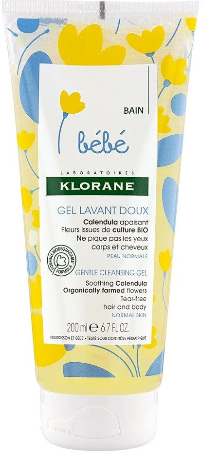 "Klorane Baby" švelnus valomasis gelis 200ml