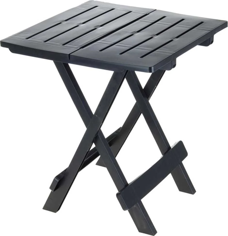 ProGarden Lauko stalas sulankstomas juoda 44x44x50 cm