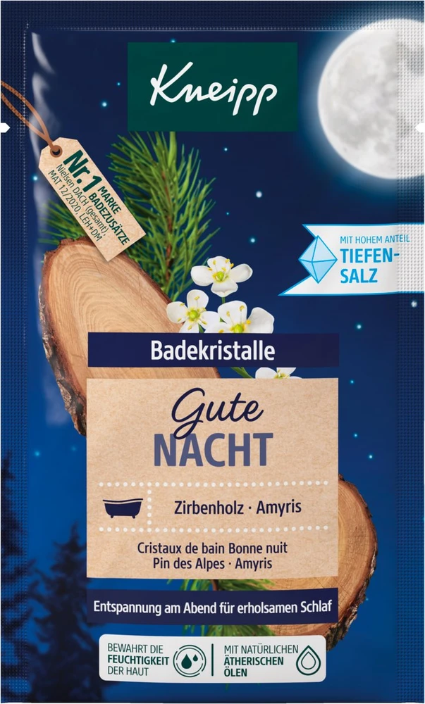 Kneipp „Good Night“ mineralinė vonios druska, unisex, 60 g