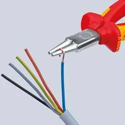 Knipex replės apvalus izoliuotas 160mm (22 06 160)