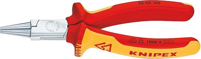 Knipex replės apvalus izoliuotas 160mm (22 06 160)