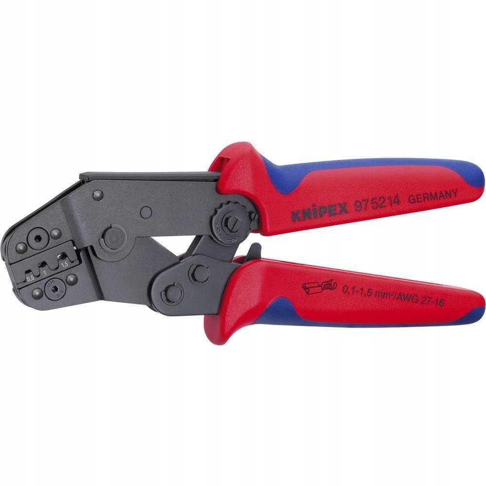 Trumpo dizaino KNIPEX užspaudimo replės