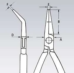 KNIPEX Electronics Replės 115 mm