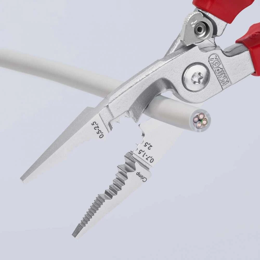 Knipex replės elektros instaliacijai 6in1 200mm 1000V VDE (13 96 200)