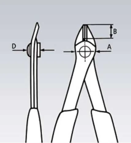Preciziškos kirpimo replės 125mm KNIPEX 7813