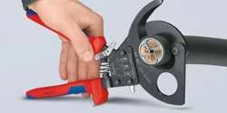 Knipex kabelių žirklės su reketu 280mm (9531280)