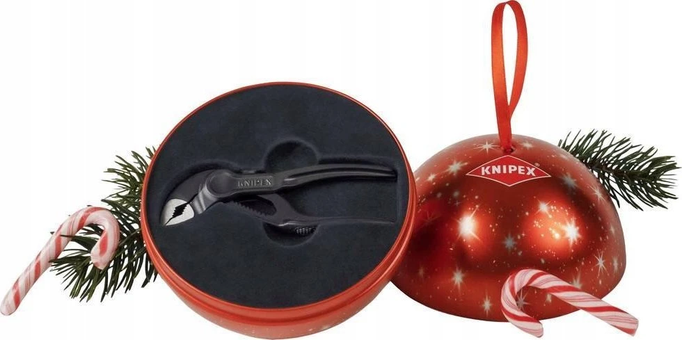 Cobra XS 100 mm replės KNIPEX kalėdinėje pakuotėje [87 00 100 XMAS] dovanai