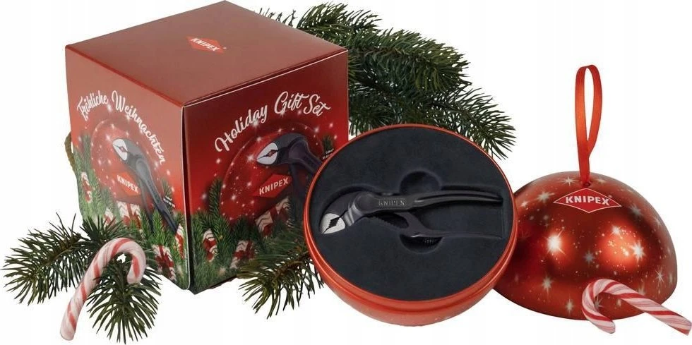 Cobra XS 100 mm replės KNIPEX kalėdinėje pakuotėje [87 00 100 XMAS] dovanai