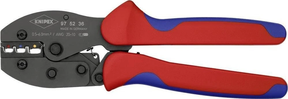 KNIPEX PreciForce® užspaudimo replės 220 mm, savitarnos ekrano pakuotėje
