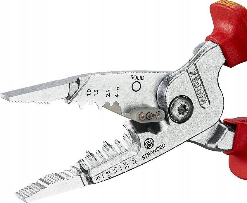 Replės elektrikams VDE 1000V daugiafunkcinės 200mm 13 76 200 ME KNIPEX