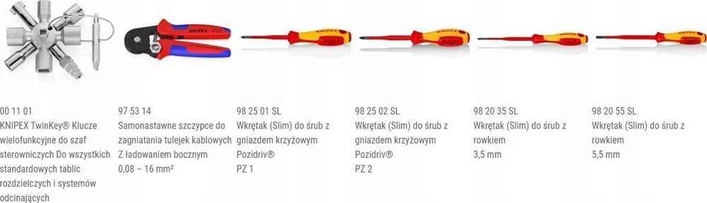 Knipex įrankių kuprinės modulis X18 - elektrinis