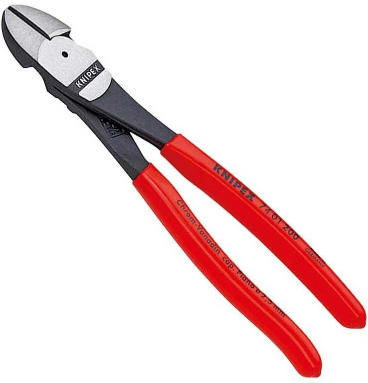 Knipex KNIPEX Kraft-Seitenschneider 200 mm. Kunststoff berzogen
