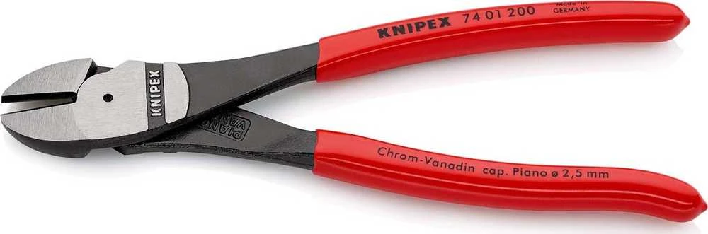 Knipex KNIPEX Kraft-Seitenschneider 200 mm. Kunststoff berzogen