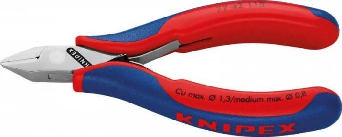 Elektronikos žnyplės 115mm, Knipex