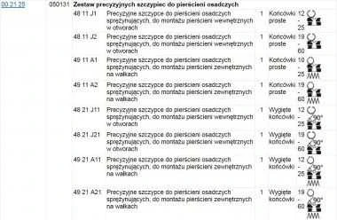 Knipex Precision žiedinių replių rinkinys 8 vnt. - 00 21 25