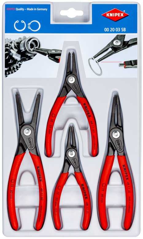Replių komplektas Knipex 002003SB; 4 vnt.