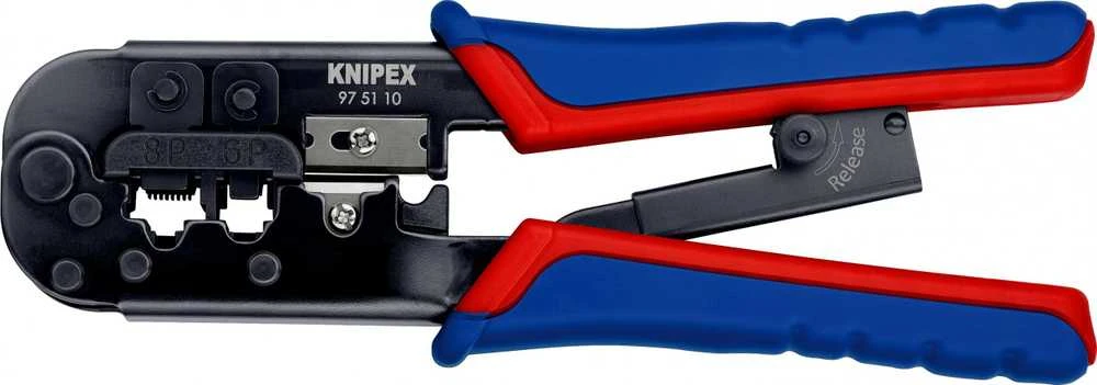 Knipex Presavimo replės telefono kištams Western 190mm (97 51 10)