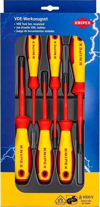 Knipex 6 izoliuotų atsuktuvų rinkinys