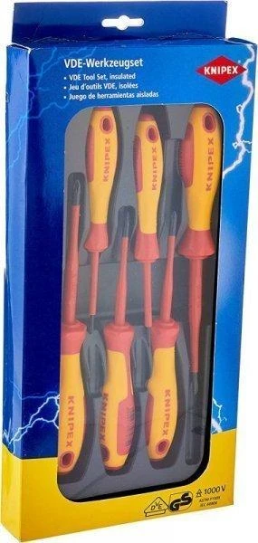 6 dalių atsuktuvų rinkinys KNIPEX VDE PH/PZ
