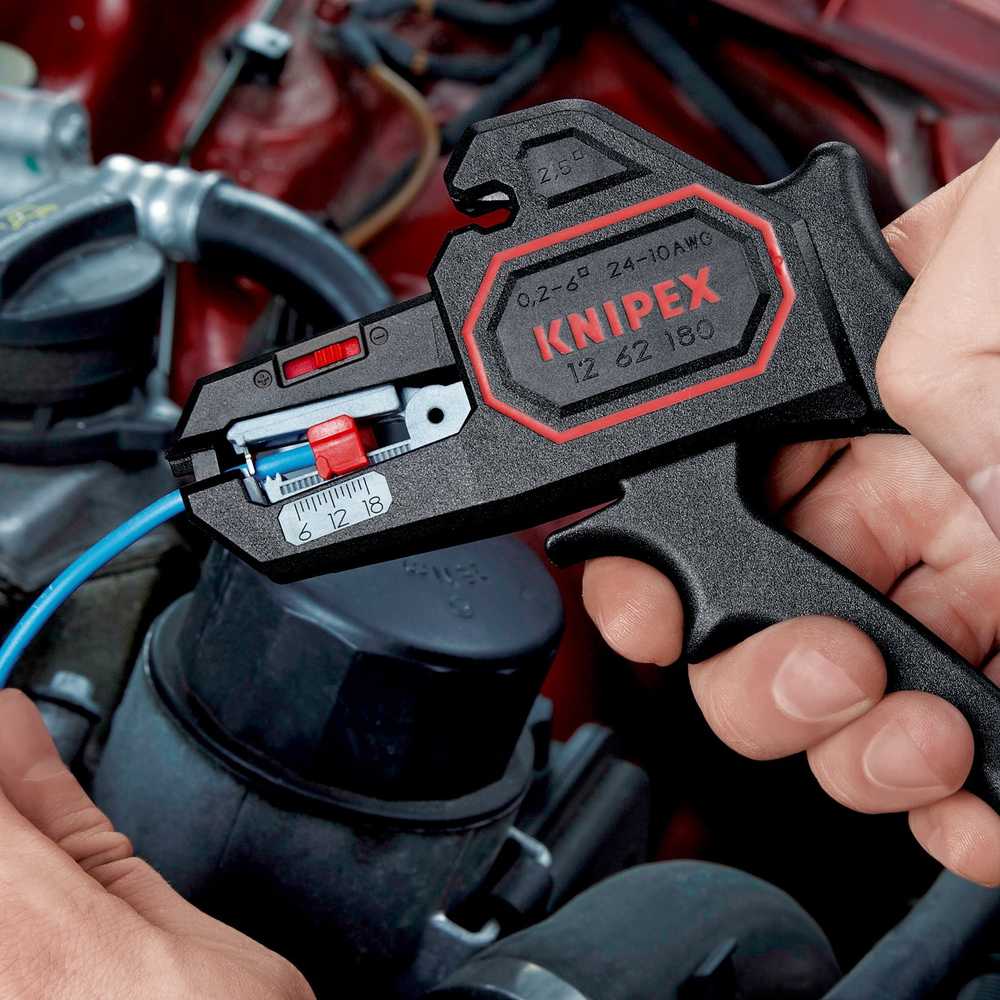 Knipex savaime besireguliuojančios vielos nuplėšimo replės 180 mm (12 62 180)