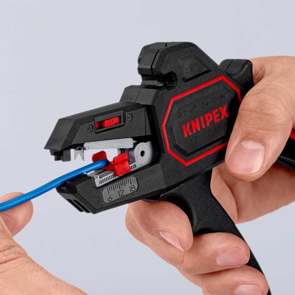 Knipex savaime besireguliuojančios vielos nuplėšimo replės 180 mm (12 62 180)